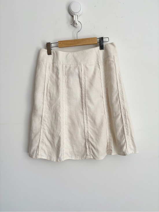 Ann Taylor Dresses & Skirts - Ann Taylor Petites Linen Coastal Chic A-Line Skirt 6P